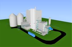 3D image of the CHP plant