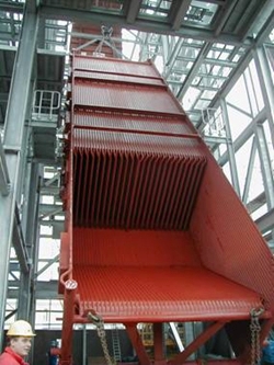 Installation of boiler super heater section