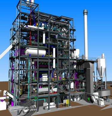 3D image of the ENGIE Cofely, SODC in Orléans, France